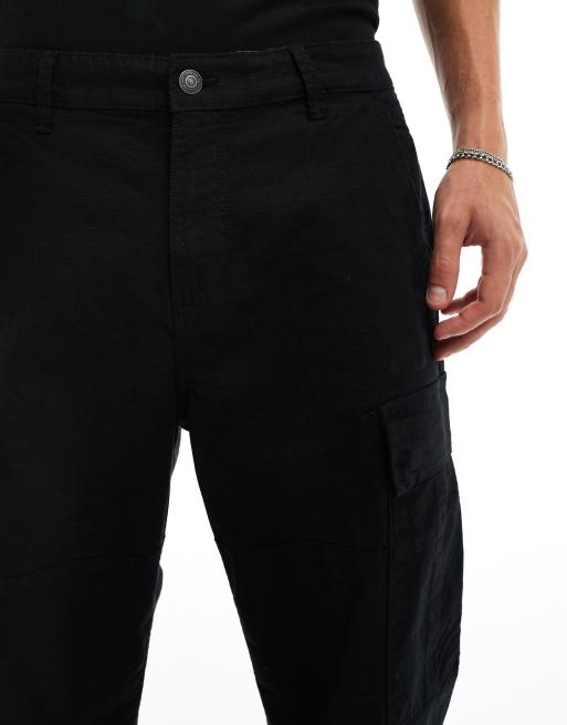 Only & Sons – Locker geschnittene Cargo-Hose in Schwarz, 5 von 5