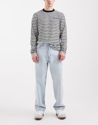 SONS - Locker geschnittene Jeans in hellblauer Bleach-Waschung Blau W76 L86 cm