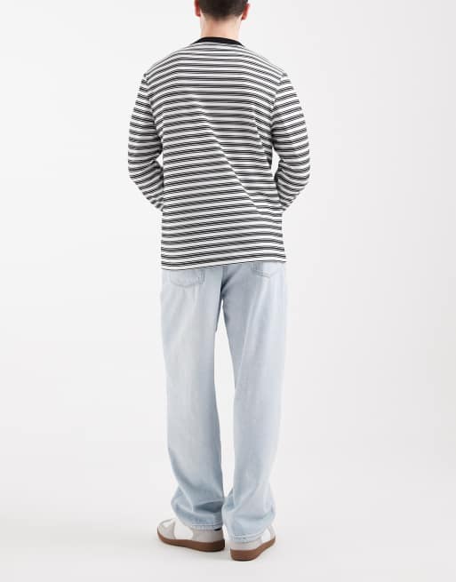 ONLY & SONS – Locker geschnittene Jeans in hellblauer Bleach-Waschung, 3 von 5