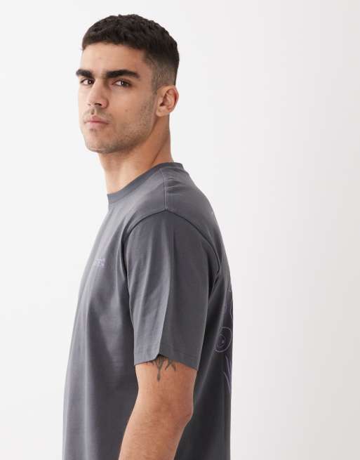 Only & Sons – Locker geschnittenes T-Shirt in Anthrazit mit „Ramen“-Rückenprint, 4 von 5