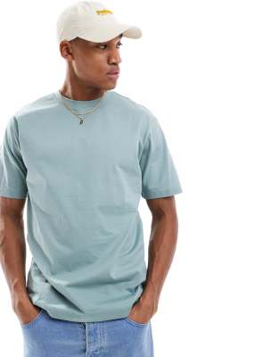 Sons - Locker geschnittenes T-Shirt in Salbeigrün Grün M
