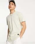 [ONLY & SONS] Only & Sons longline curve hem T-shirt in beige-Neutral XL Pelican