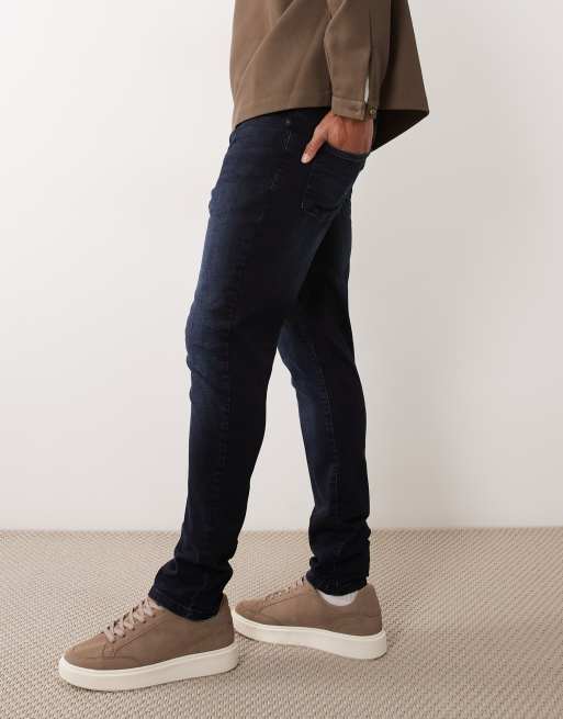 Only & Sons – Loom – Blåsvarta, smala jeans, 4 av 5