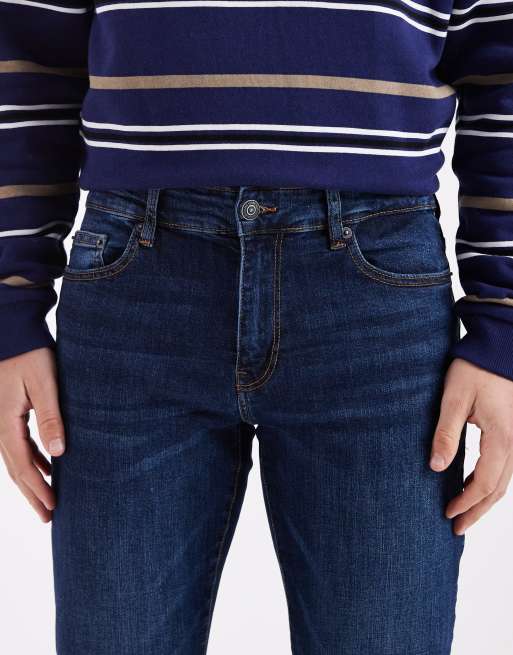Only & Sons – Loom – Ciemnoniebieskie jeansy o dopasowanym kroju, 5 z 5