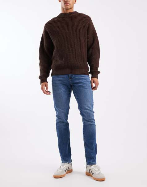 ONLY & SONS Loom slim fit jeans in mid wash