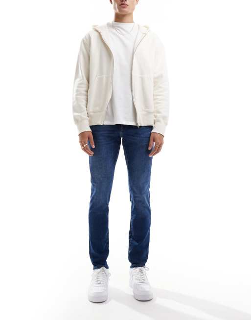 Only & Sons – Loom – Dopasowane jeansy w kolorze indygo