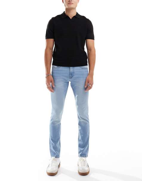 ONLY & SONS Loom slim fit jeans in light wash