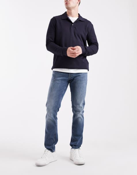 Only & Sons - Loom - Jean slim - Bleu gris délavé - view 1