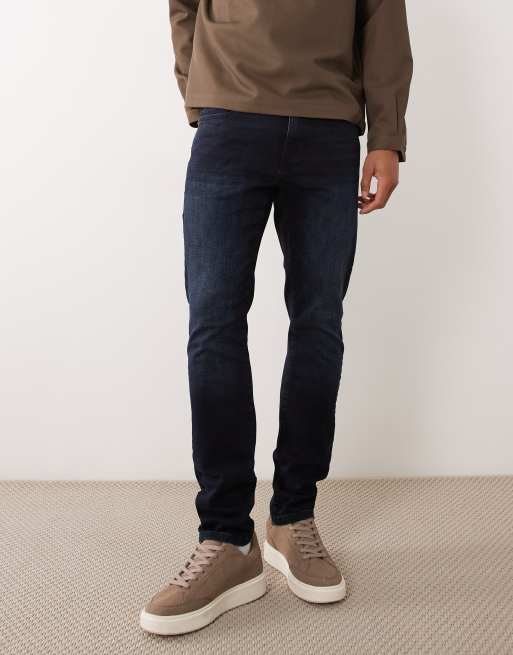 Only & Sons - Loom - Jean slim - Bleu noir délavé, 2 de 5