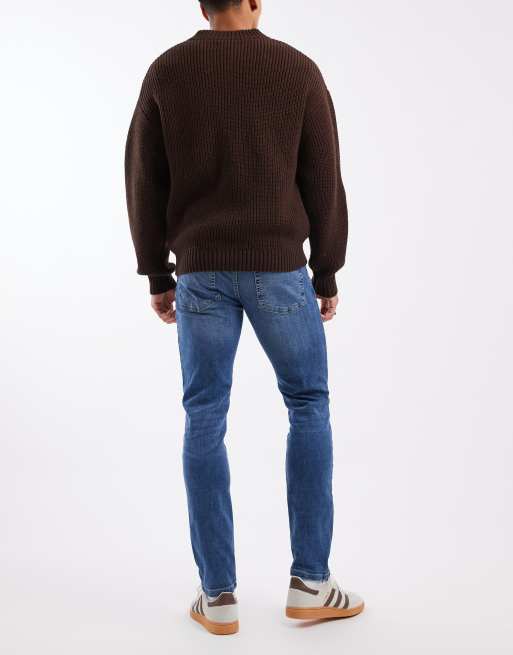 Only & Sons - Loom - Mellemvaskede slim fit-jeans, 3 af 5