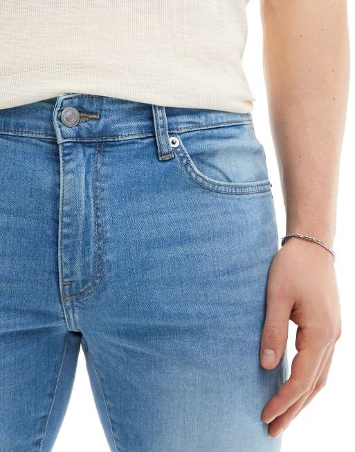 Only & Sons – Loom – Schmal geschnittene Jeans in verwaschenem Hellblau, 4 von 5