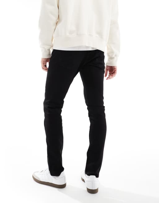 Only & Sons loom slim fit jeans in black, 3 of 5