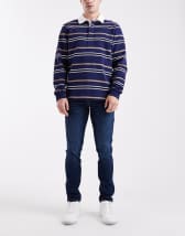 Only & Sons slim jeans in washed black