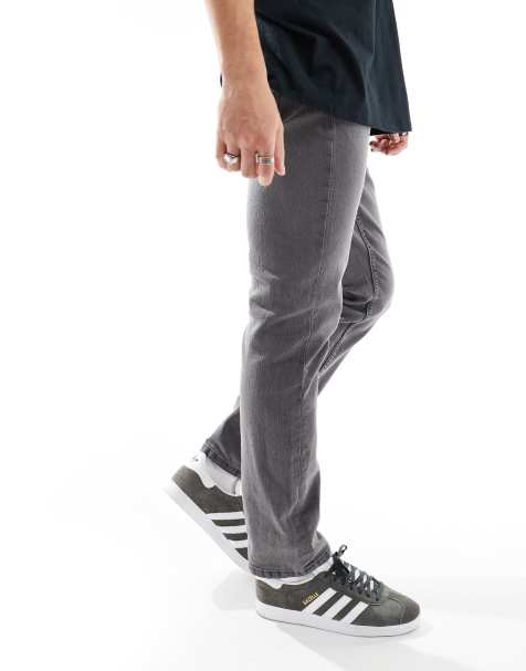Only & Sons - Loom - Slim-fit jeans in grijs met wassing - view 1