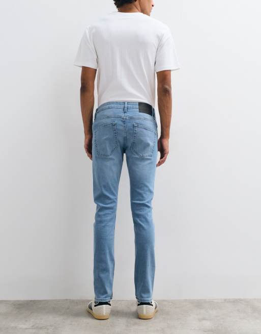 ONLY & SONS Loom slim-fit jeans in lichtblauwe vintage wassing, 2 van 5
