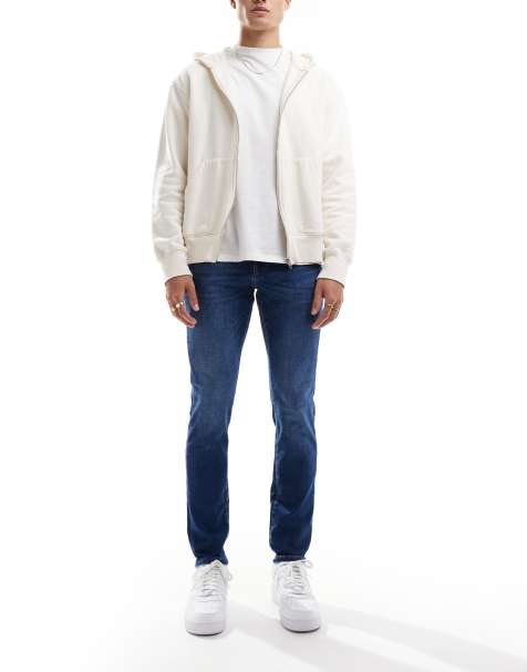ONLY & Sons - Loom - Slim-fit jeans in verwassen indigo - view 1