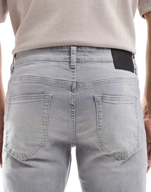 ONLY & SONS Loom slim fit jeans in washed grey, 4 of 5