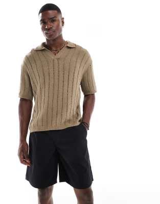 ONLY & SONS loose fit chino shorts in black