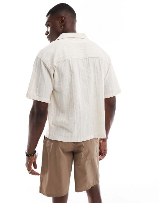 ONLY & SONS loose fit chino shorts in brown, 4 of 5