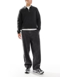 [ONLY & SONS] ONLY & SONS loose fit cord pants in washed grey W31 L32 Grey Pinstripe