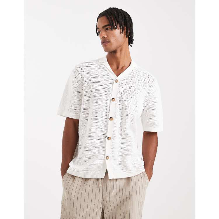 トップス LEINWANDE Olive crochet shirts white Olive Crochet Shirts/White | leinwände | ラインヴァンドの