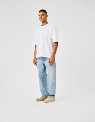 SONS - Loose-Fit-Jeans in Hellblau Blau W28 L32