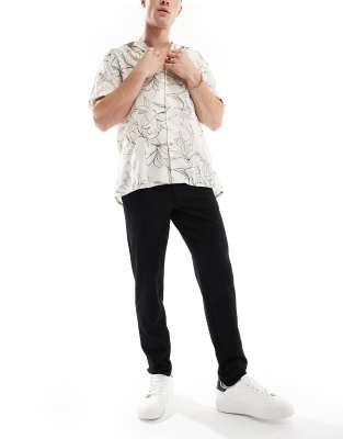 Only & Sons Loose Fit Pants In Black