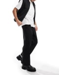 [ONLY & SONS] ONLY & SONS loose fit pants in black W28 L32 Black