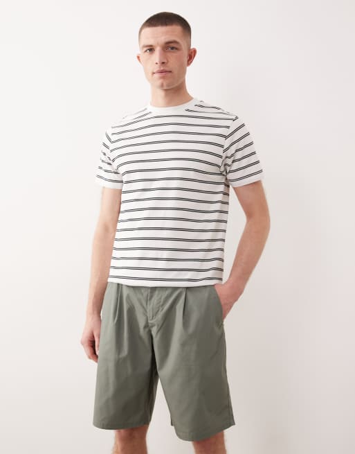 ONLY & SONS loose fit pleated shorts in light khaki, 2 of 5