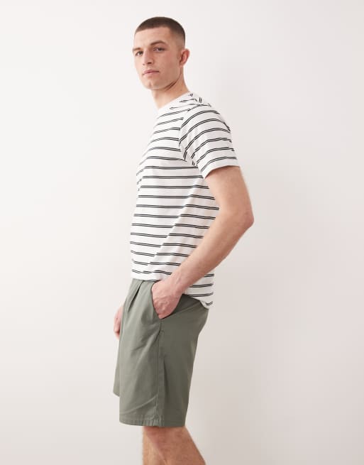 ONLY & SONS loose fit pleated shorts in light khaki, 3 of 5