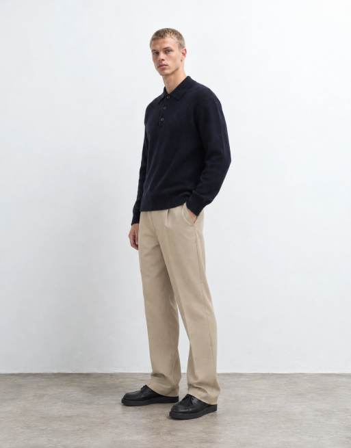 ONLY & SONS loose fit tailored trouser in beige, 6 of 10