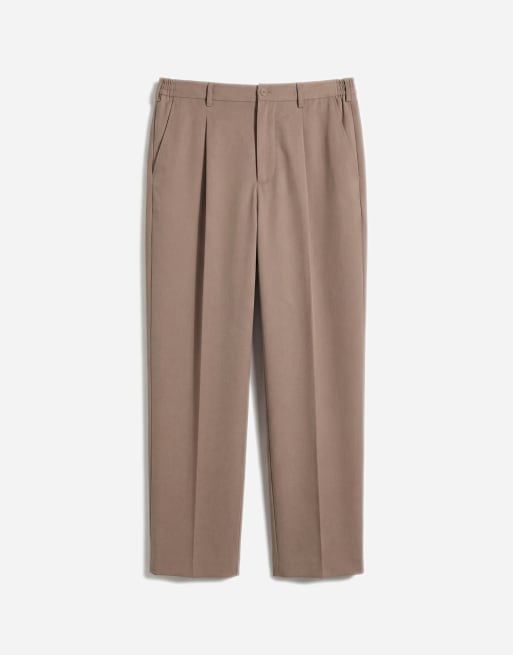 ONLY & SONS loose fit tailored trouser in brown, 6 of 12