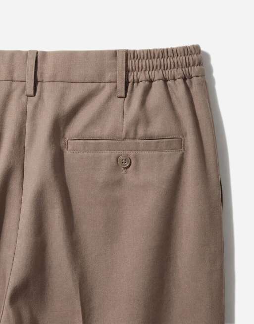 ONLY & SONS loose fit tailored trouser in brown, 8 of 12