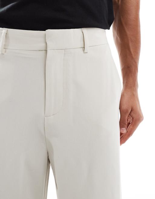ONLY & SONS loose fit tailored trouser in cream, 3 of 5