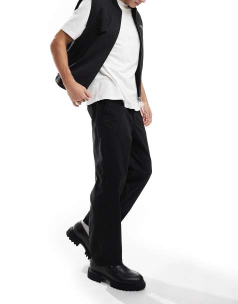 ONLY & SONS loose fit trouser in black - view 1