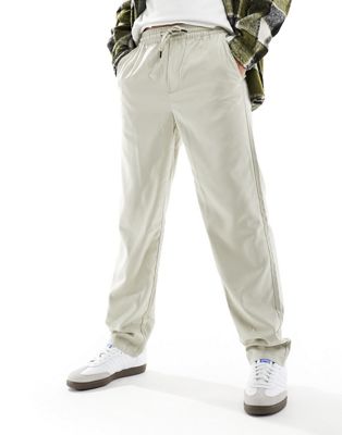 ONLY & SONS relaxed fit trousers in stone