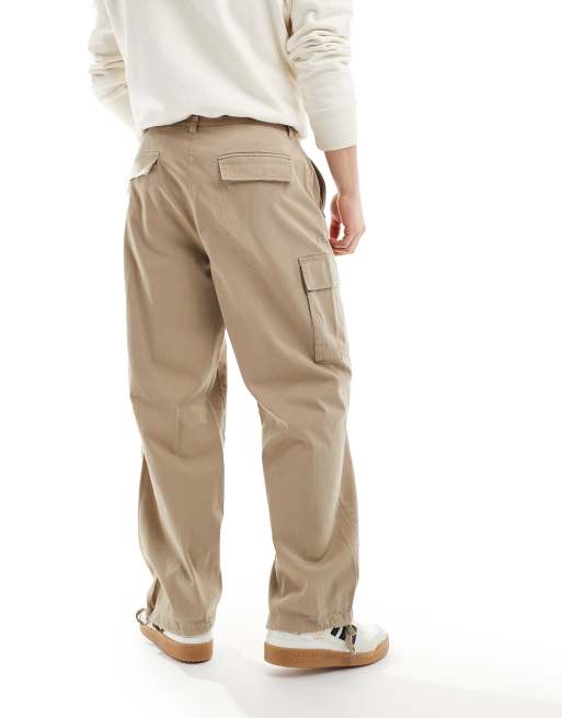 【送料&関税込】MSGM Soft Eco Leather Beige Cargo Trousers 205789753-3