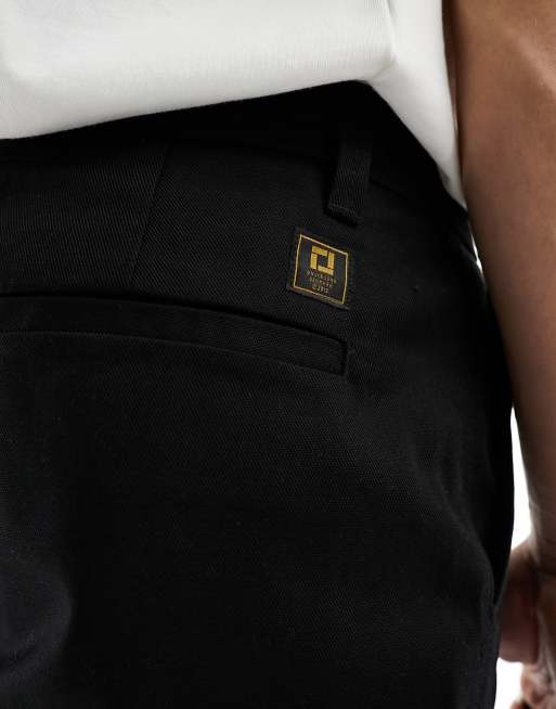 ONLY & SONS loose fit worker chino in black, 2 of 5
