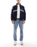 [ONLY & SONS] ONLY & SONS loose tapered jeans in light blue wash W38 L34 Light Blue Denim