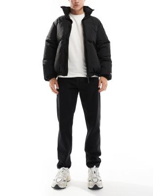 Only & Sons Loose Tapered Jeans In Washed Black
