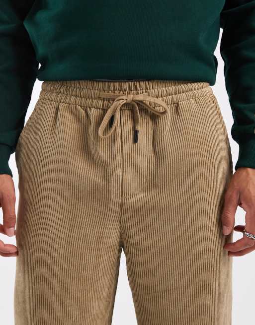 ONLY & SONS - Losvallende broek van corduroy in lichtbruin, 4 van 5