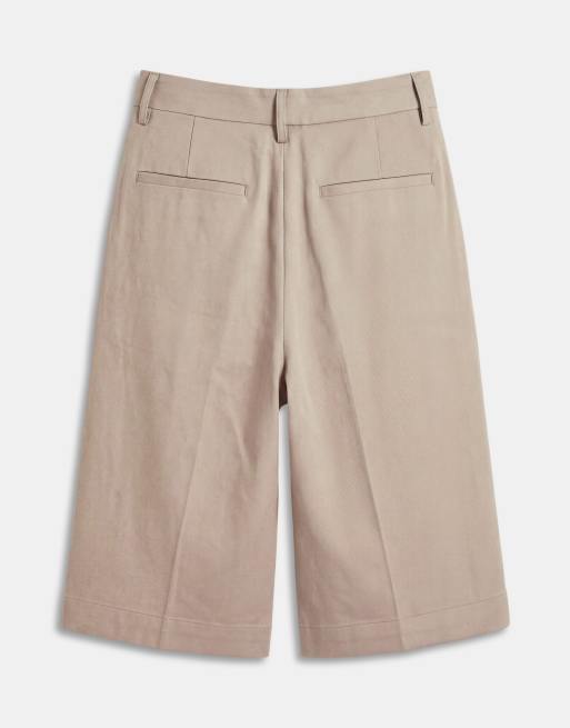 ONLY & SONS - Losvallende elegante bermuda short in beige, 7 van 9