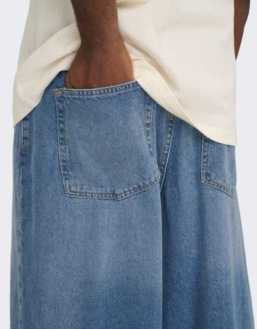 Only & Sons - Losvallende jeans van mediumblauwe denim, 5 van 7