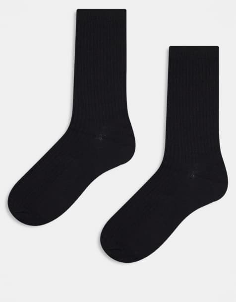 ONLY & SONS - Lot de 2 paires de chaussettes côtelées - Noir - view 1