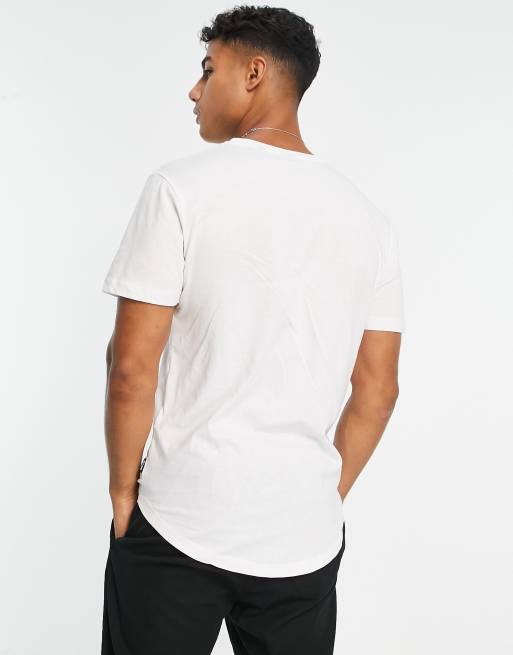 Only & Sons - Lot de 2 t-shirts longs à ourlet arrondi - Blanc, 2 de 4