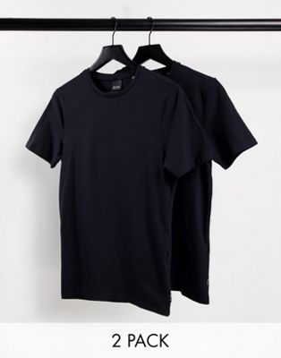 Nouveau Only & Sons - Lot de 2 t-shirts ras de cou - Noir