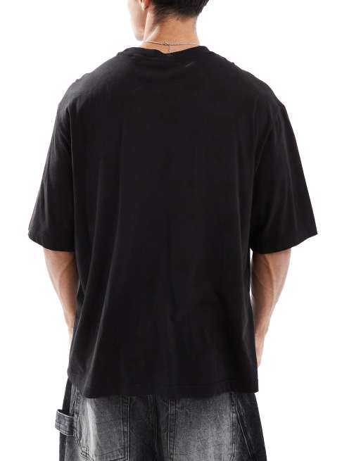 ONLY & SONS - Lot de 3 t-shirts ultra oversize - Anthracite délavé/gris clair/beige, 4 de 4