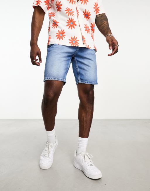 Only & Sons - Løstsiddende denimshorts i mellemblå, 2 af 4