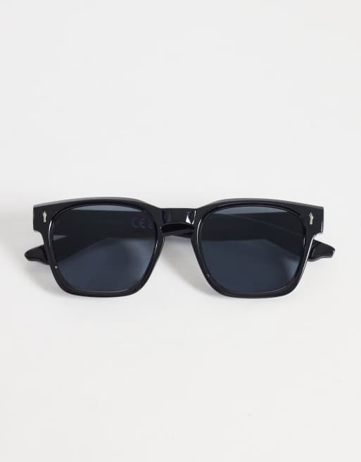 Only & Sons - Lunettes de soleil carrées épaisses - Noir et gris teinté, 3 de 3