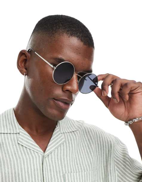 Only & Sons - Lunettes de soleil rondes - Noir - view 1
